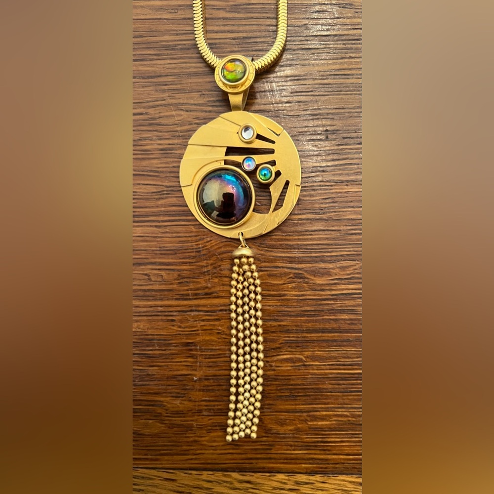 Vintage Handmade Gold Plated Designer Pendant